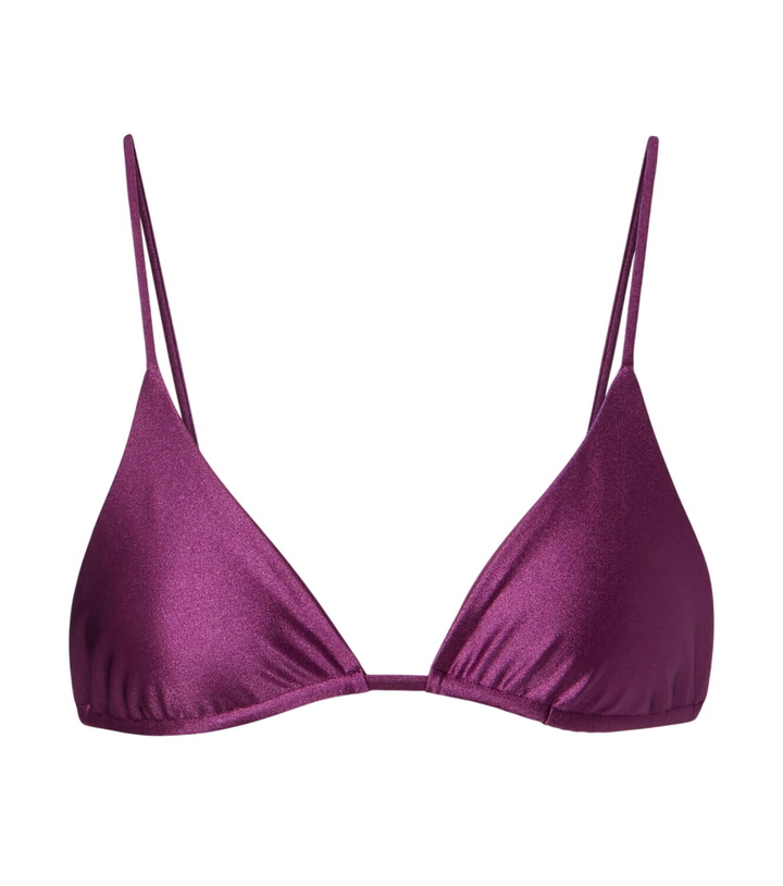 Photo: Jade Swim Via metallic-effect bikini top