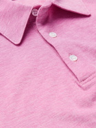 RICHARD JAMES - Cotton-Piqué Polo Shirt - Pink