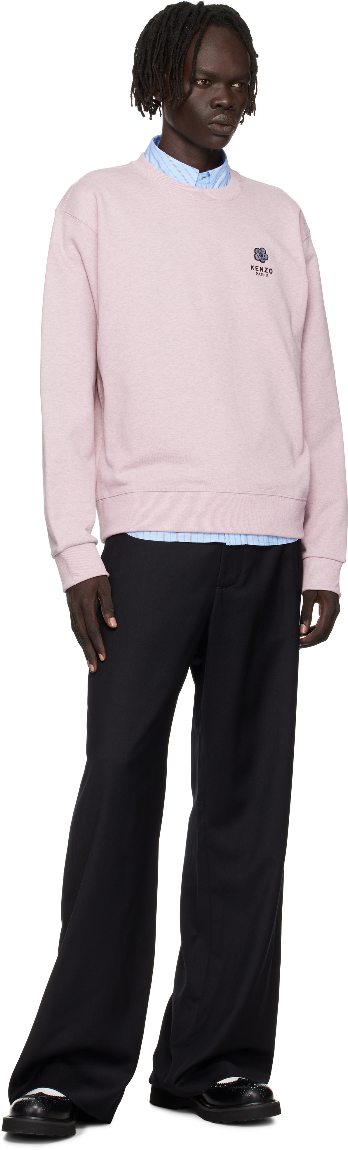 Kenzo Pink Kenzo Paris 'Boke Flower' Embroidered Sweatshirt