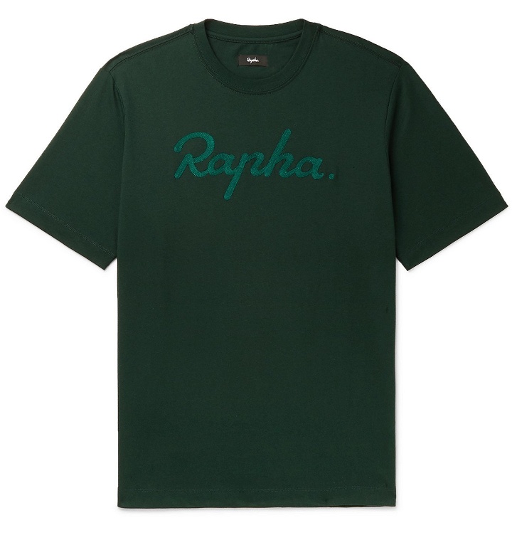 Photo: Rapha - Logo-Embroidered Cotton-Jersey T-Shirt - Green