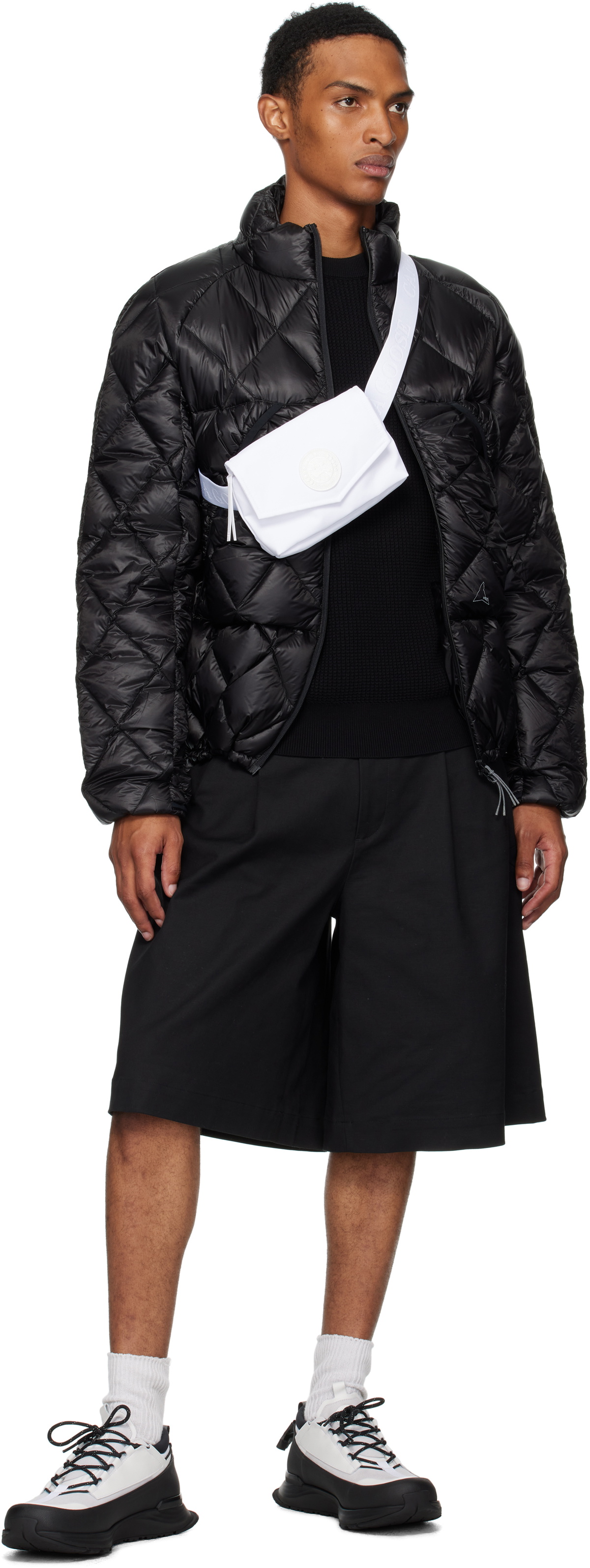 Canada Goose White & Black Glacier Trail Sneakers