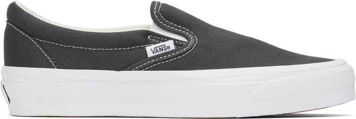Photo: Vans Gray Classic Slip-on Sneakers