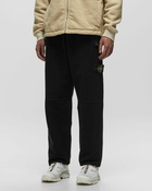 Stone Island Fleece Pants Gauzed Cotton And Nylon, Garment Dyed Black - Mens - Casual Pants