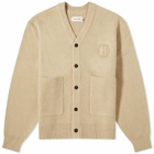 Honor the Gift Men's Stamp Patch Cardigan in Tan