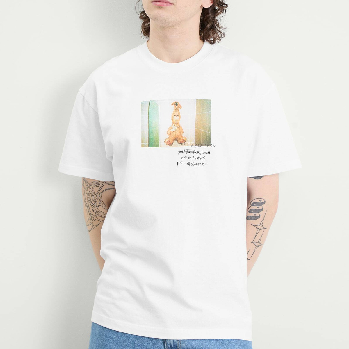 Polar Skate Co. Men's Bunny 2 T-Shirt in White
