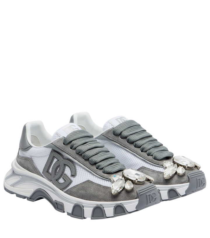 Photo: Dolce&Gabbana DG Country Road suede-trimmed sneakers