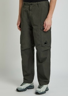 C.P. Company Straight-leg Cotton-poplin Cargo Trousers Dark Grey