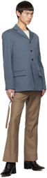 The World Is Your Oyster Gray Studded Blazer