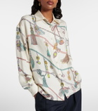 Versace Printed silk twill shirt
