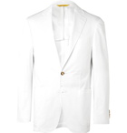 Canali - Kei Slim-Fit Stretch-Cotton Twill Suit Jacket - White