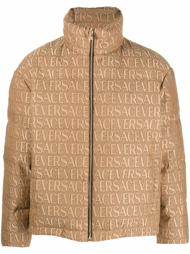 Photo: VERSACE - Logo All Over Down Jacket