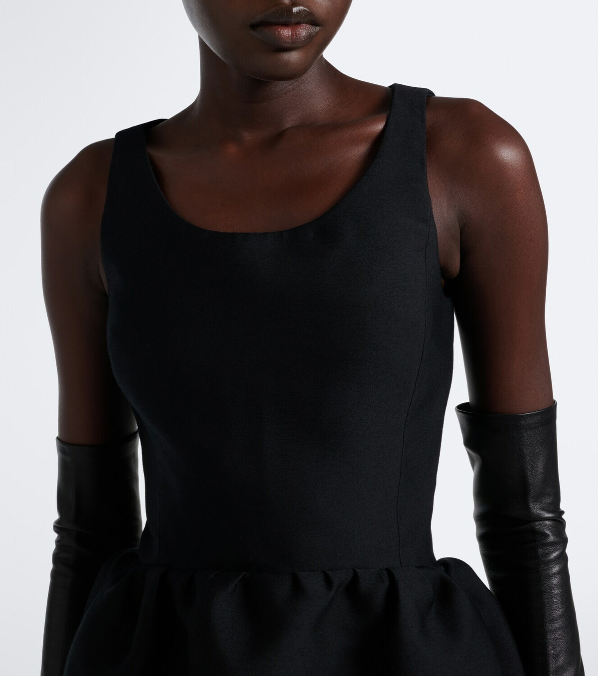 Balenciaga Wool and silk-blend minidress