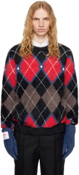 Charles Jeffrey LOVERBOY Multicolor Fluffy Gloves Sweater