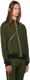 Marni Green & Black Jacquard Jacket