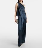 The Sei One-shoulder silk satin top