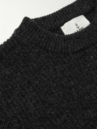 La Paz - Teixeira Ribbed Shetland Wool Sweater - Black