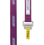 Heron Preston - 4cm Logo-Embroidered Webbing Belt - Purple