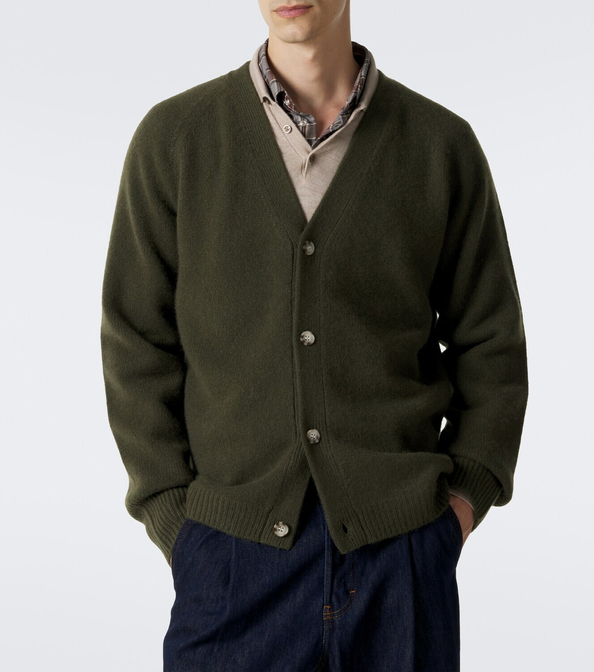 Arch4 Mr Sage cashmere cardigan
