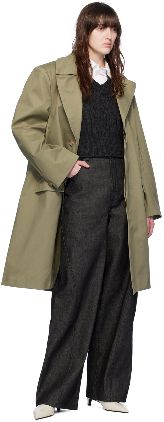 Elleme Khaki Button Coat