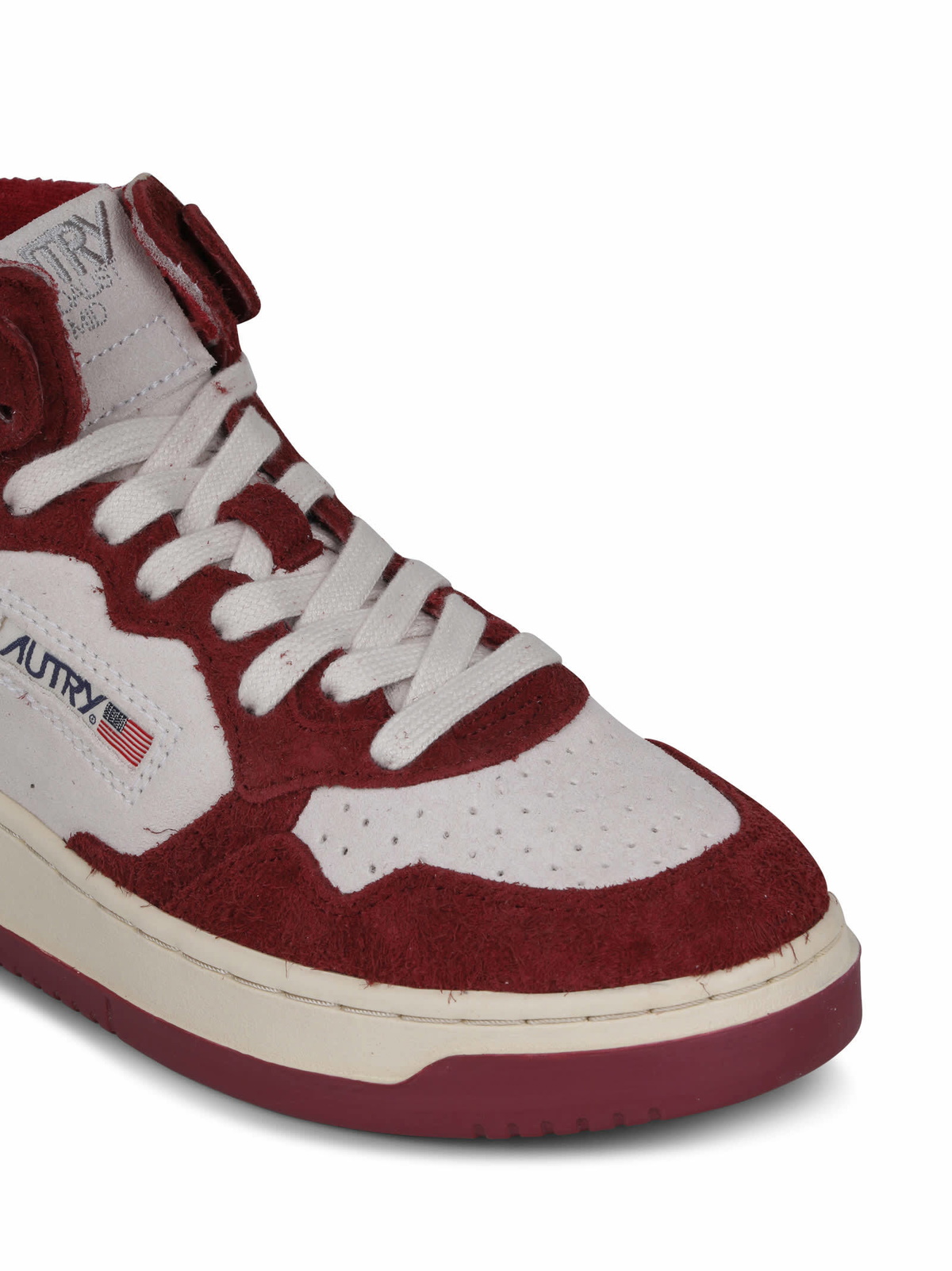 Autry Medalist Mid Sneakers In Hair-effect Suede Autry