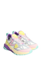 Philippe Model Rocx Low Sneakers In White Leather And Fabric