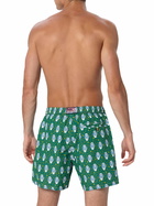 MC2 Saint Barth Man Lightweight Fabric Swim-shorts Lighting Micro Fantasy With Watches Print