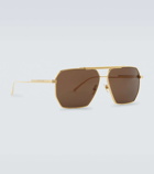 Bottega Veneta - Metal-frame sunglasses