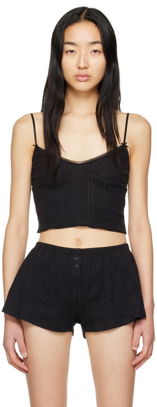 Photo: Cou Cou SSENSE Exclusive Black 'The Cami' Tank Top