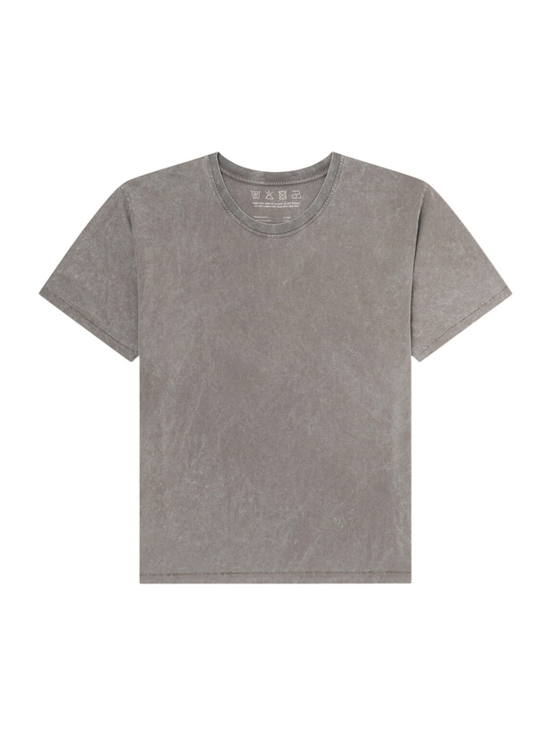 Photo: mfpen - Washed Cotton-Jersey T-Shirt - Gray