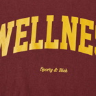 Sporty & Rich Wellness Ivy T-Shirt in Merlot/Gold