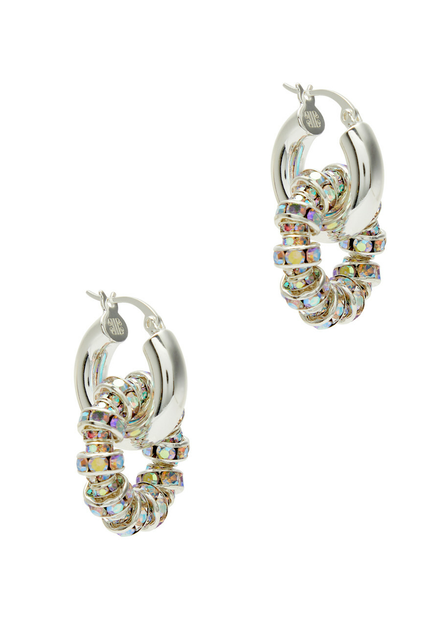 Pearl Octopuss.y Les Créoles Petite Sterling Silver Hoop Earrings - One Size