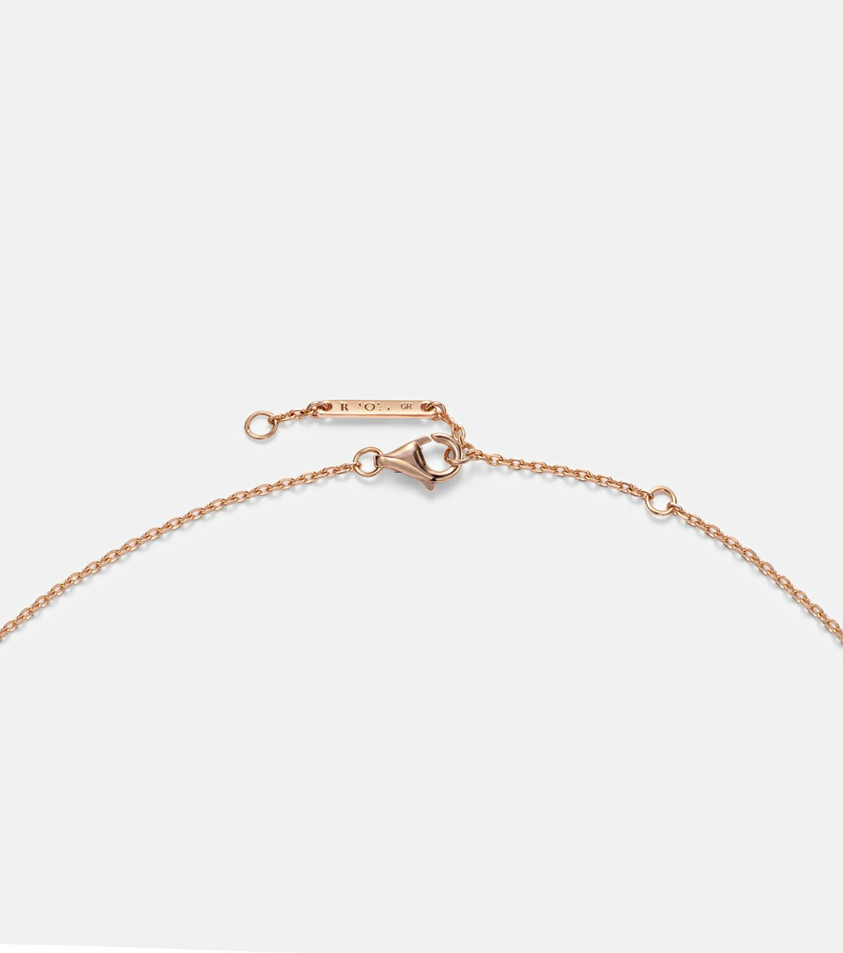 Repossi Serti Sur Vide 18kt rose gold pendant necklace with diamonds