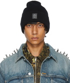 Givenchy Black Logo Hardware Beanie