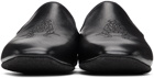 Paul Stuart Black Leather Hamilton II Slip-On Loafers