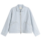 Folk Men's Mechanic Jacket in Pale Ticking Stripe