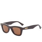 Bottega Veneta Eyewear Bottega Venetta Eyewear BV1147S Sunglasses in Brown