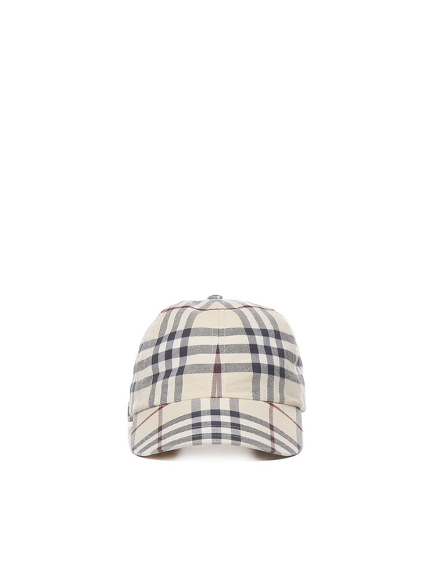 Photo: Burberry Baseball Cap With Check Print