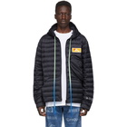 Off-White Navy Down Packable Puffer Jacket