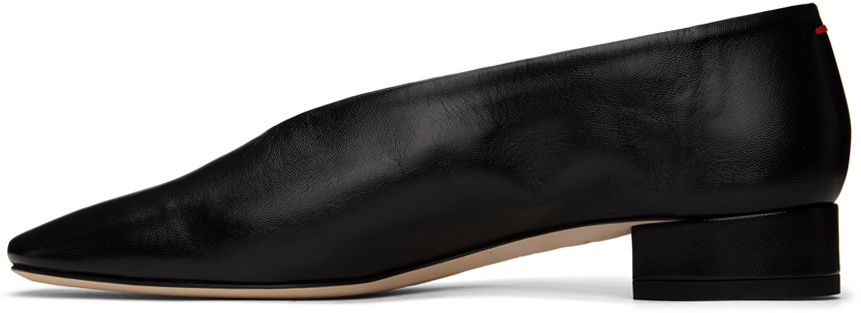 Aeyde Black Delia Ballerina Flats