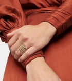 Ondyn Fringe 14kt gold ring with diamonds