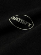 Satisfy - Logo-Print Organic SoftCell™ Cotton-Jersey Hoodie - Black