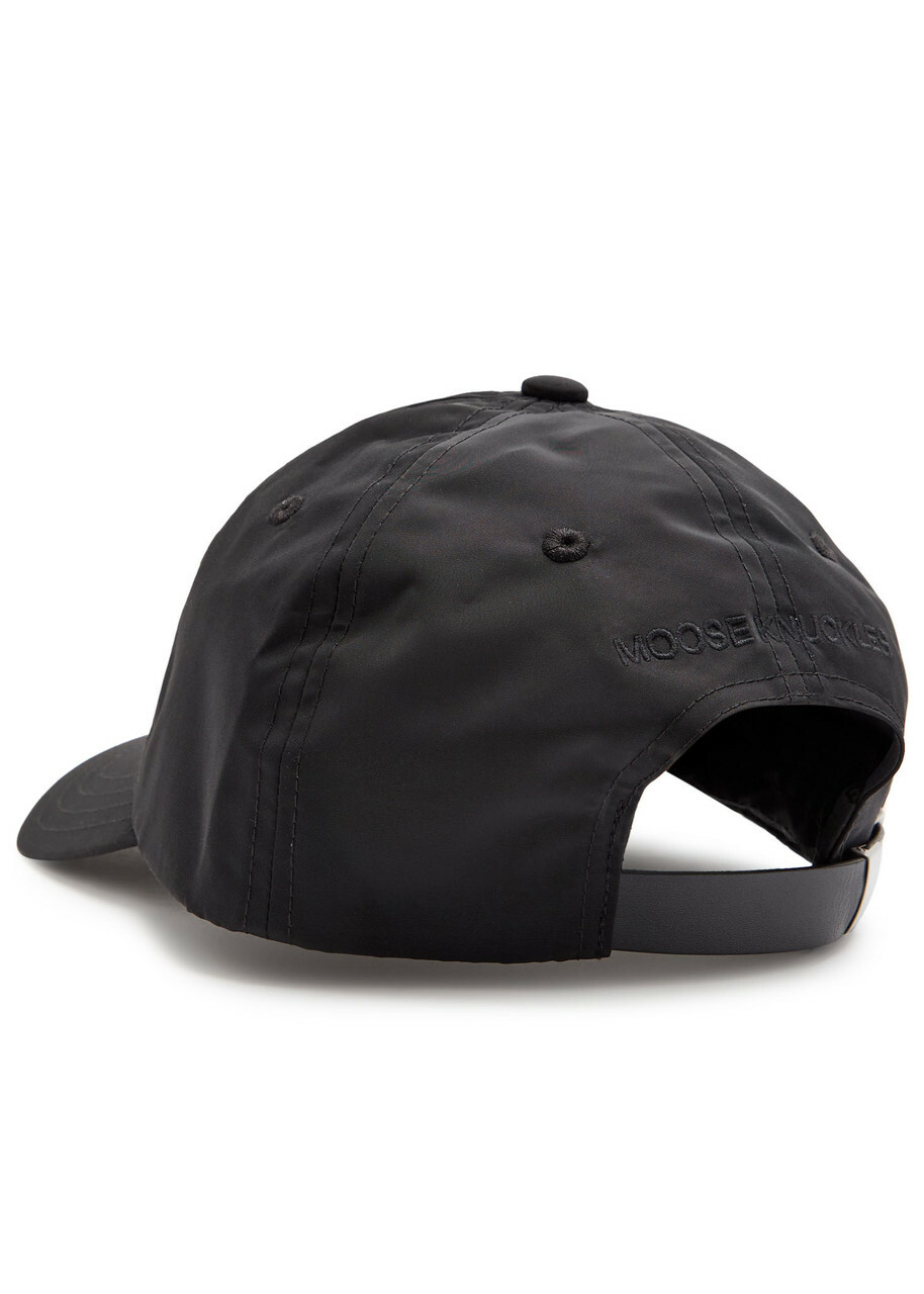 Moose Knuckles Crescent Logo Shell cap - Black - One Size