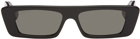 Gucci Black Rectangular Sunglasses