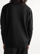 Y-3 - Logo-Embossed Wool Half-Zip Sweater - Black