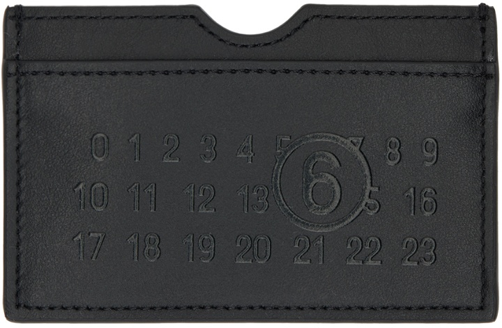 Photo: MM6 Maison Margiela Black Numeric Card Holder