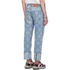 Valentino Blue VLTN Print Jeans