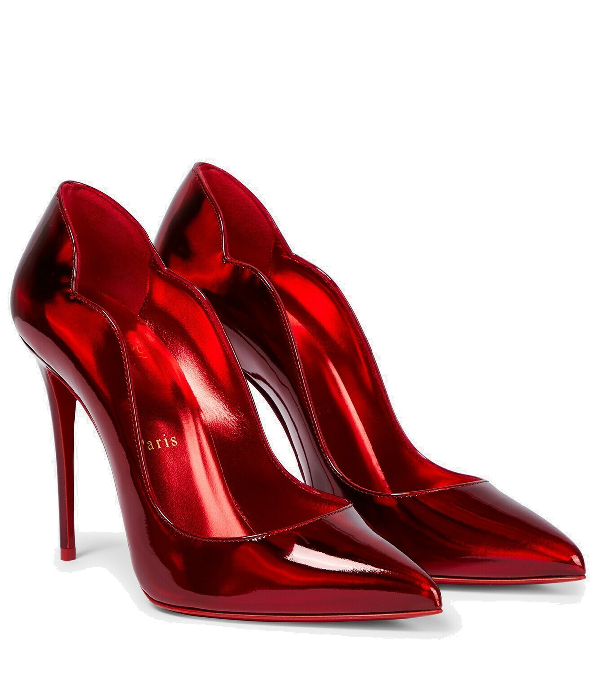【CHRISTIAN LOUBOUTIN】hot chick 100 patent-leather パンプス Hot Chick - 100 mm Pumps - Patent calf leather - Black