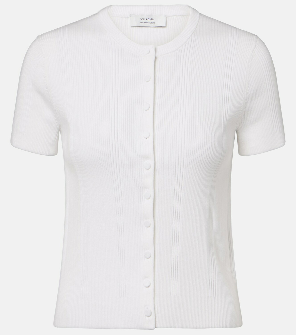 Vince Ribbed-knit cotton-blend cardigan