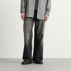 Acne Studios Men's 1981 Trafalgar Wash Wide Leg Jeans in Black