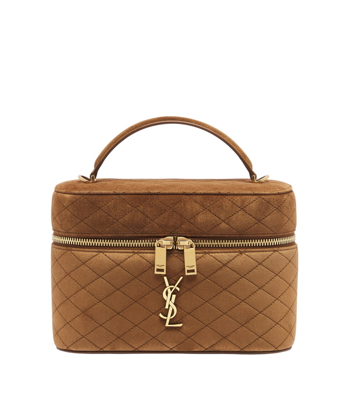 Photo: Saint Laurent Gaby Large suede vanity bag